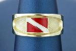 Divers Flag Ring